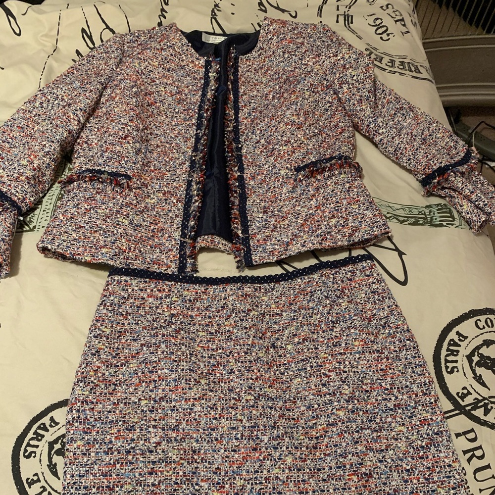 2 piece tweed suit